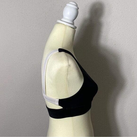 JoyLab Black Sports Bra W/Contrasting White Back Strap Women's Size XS - Picture 5 of 12